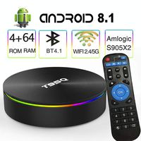 Android 8.1 TV Box,EASYTONE T95Q Android TV Box Quad-Core S905X2 32bit 4GB RAM 64GB ROM Support 5G WiFi/H.265/ BT4.1/ USB 3.0/ 1000M LAN/ 4K Ultra HD [2019 Newest]