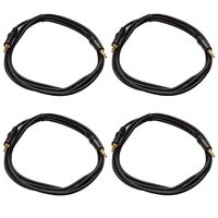 Seismic Audio SA-iE6-4Pack 6-Inches Stage and Studio Patch Cable