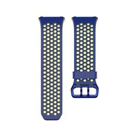 Fitbit Ionic Accessory Sport Band, Blue/Yellow, Small, 1 Count