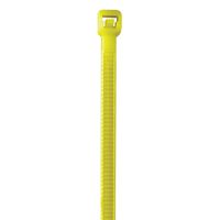 Aviditi Nylon Cable Tie, 8" L x 0.14" W, Fluorescent Yellow, Case of 1000 (CT444J)