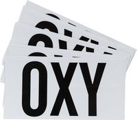 Brady 121052 OXY Label, Vinyl Film, Black on White (Pack of 10)