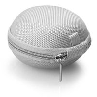 Earphone Storage Bag, FTXJ Colorful Mini Round Hard Storage Case for Headphone SD TF Cards (Silver)