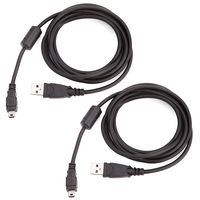 HDE Charging Cable for PS3 Controllers USB Charging Cord Compatible with Wireless DualShock 3 Controllers (2 Pack)