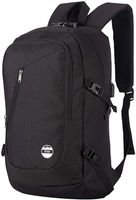 Laptop Backpack,Anti Theft Water Resistant,w/USB Charging Port by PYNS (Black)