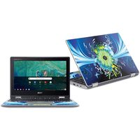 MightySkins Skin Compatible With Acer Chromebook Spin 11" CP311 - Flower Explosion | Protective, Durable, and Unique Vinyl Decal wrap cover | Easy To Apply, Remove, and Change Styles | Made in the USA