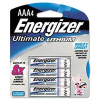 Energizer : e Lithium Batteries, AAA, 4/pack -:- Sold as 2 Packs of - 4 - / - Total of 8 Each