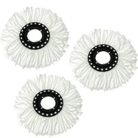 Manylucky Lot of 3 Microfiber Cleaning Mop Head Refill Replacement for Magic Mop 360° Spin Mopping Heads