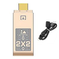 Wired and Wireless HDMI Display Dongle,2.4GHz TV Stick Miracast Airplay DLNA Adapter for Android/iPhone to 1080P HD TV, Monitor or Projector