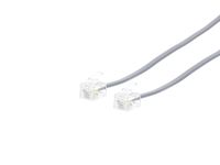 RJ11 4 Conductor Cross Wired Modular Telephone Cable - 7 FT