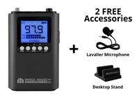 Whole House FM Transmitter 3.0 for TV, Home, Stereo w/Stand & Microphone