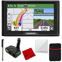 Garmin Drive 52 5" GPS Navigator (US & Canada) with 4 Port USB/DC Car Charger Bundle