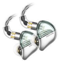 SIMGOT MT3 Hi-Res in-Ear Monitor Headphones, IEM Earphones with Detachable Cable, Noise-Isolating Musician Headset with Dynamic Driver, Design HiFi Earbuds for Smartphones and Audio Players (Green)