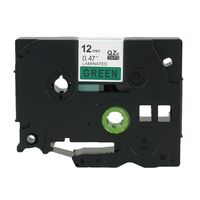 ANMO 1 Pack Standard Laminated Label Tapes Compatible for Brother TZ TZe 731 TZ-731 TZe-731 Black on Green 26.2-Feet (8m)