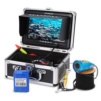 Godyluck Portable 7" Inch Monitor 1000TVL Waterproof Underwater Fishing Camera Kit 24PCS Infrared IR LEDs Fish Finder for Ice Lake Boat Fishing