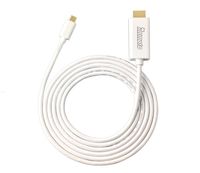 IMMOTO USB Type C to HDMI Cable (Thunderbolt 3 Compatible) 1.8m, OD=4.2mm, 4K2K@60Hz, White for Galaxy S8,2017 Macbook Pro/ iMac, 2016 MacBook Pro,2015 MacBook, ChromeBook Pixel