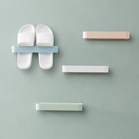2LL4HM Shoes Rack, Plastic Shoes Holder Wall Mounted Shoe Organizer for Living Room/Bathroom/Door