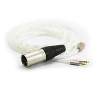 NewFantasia HiFi Cable 4-pin XLR Balanced Male Compatible with Hifiman HE400S, HE-400I, HE-400i（2.5mm Plug Version）, HE560, HE1000 Headphone Silver Plated Replacement Audio Upgrade Cable