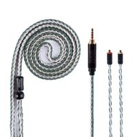 HiFiHear MMCX Cable Upgraded 16 Silver Plated Core Copper IME Earphone Jack Cable, Balanced Replacement Audio Cable Extension for Shure SE215 SE315 SE846 SE535 SE425 UE900 Earphones(MMCX 2.5mm)