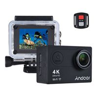 Andoer AN6000 4K 16MP WiFi Action Sports Camera Ultra HD Waterproof with Remote Control 12MP 170 Degree Wide Angle Lens Support