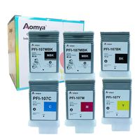 Aomya Compatible Ink Cartridge Replacement for Canon PFI-107 (2MBK, 1BK, C, M, Y) 6 Pack