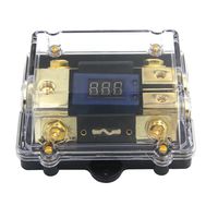 ZOOKOTO 250A Fuse Holder,Car Stereo Audio Led Display Digital Voltage Inline ANL Fuse Holder 0GA(2GA/4GA) 1 in 0GA2GA/4GA 2 Out with Two 250 Amp Fuse