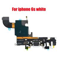 Afeax Compatible with OEM USB Charging Port Dock Connector Flex Cable Lighting Connector + Microphone + Headphone Audio Jack Replacement for iPhone 6S 4.7"（White for Silver/Gold/Rose Gold