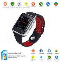 Smart Watch Kkcite Bluetooth Touch Screen Smartwatch Unlock Cell Phone Sim 2G GSM with Camera Sleep Monitor, Push Message, Anti Lost Etc for Men Women Kids (Siliver)
