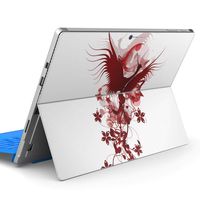 igsticker Ultra Thin Premium Protective Back Stickers Skins Universal Tablet Decal Cover for Microsoft Surface Pro 4/ Pro 2017/ Pro 6(2018) 001145 Bird　Flower