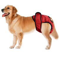 Axchongery Diapers,Female Dog Sanitary Pants Pet in Season Sanitary Protector Pant (Red, M)