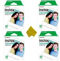 Square Instant Film (40 Exposures) for SQ20 SQ10 SQ6 Hybrid Instant Camera and SP-3 Mobile Printer (4-Pack)