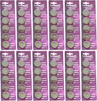 60 Pcs 2450 Batteries (CR2450/ DL2450/ E-CR2450) Lithium 3v (12 Packs of 5) by Loopacell