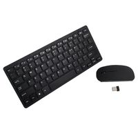 WensLTD Ultimate Wireless 2.4GHz Mini Keyboard and Mouse Combo Set for Laptop iMac MacBook (Black)
