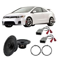 Compatible with Honda Civic Si 2002-2005 Front Door Factory Replacement Harmony HA-R65 Speakers New