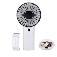 Portable Handheld Fan Battery Operated Personal Electric Desk Cooling Fan 3 Speeds, 3-5Hrs, USB Rechargeable Fan Ideal for Travel, Outdoor