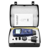 Tachometer, Professional SM6236E Non-Contact/Contact Digital Photoelectric Tachometer 2.5~99999RPM 5 Digits 18 mm Digital LCD Tach Rotation Meter Tester