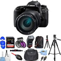 Canon EOS 77D DSLR Camera with EF-S 18-200mm is Lens Pro Bundle with 32GB SDHC, TTL Flash, Camera Sling, Tripods, Gadget Bag and More