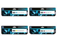 HP 980 (D8J07A, D8J08A, D8J09A, D8J10A) Cyan, Magenta, Yellow and Black Original Ink Cartridges