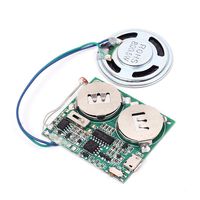 Icstation DIY Light Sensor Sound Module Micro USB Music Player for Talking Greeting Card Creative Gifts 8M Memory w/Speaker
