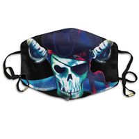 Unisex Cool Pirate Skull Printed Cotton Mouth-Masks Face Mask Polyester Anti-dust Masks