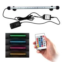 COVOART LED Aquarium Light, 15 inches Fish Tank Light RGB Color Underwater Light Submersible Crystal Glass Lights