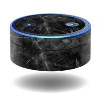 MightySkins Skin Compatible with Amazon Echo Dot - Black Marble | Protective, Durable, and Unique Vinyl Decal wrap Cover | Easy to Apply, Remove, and Change Styles | Made in The USA
