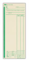 TOPS Time Cards, Weekly, 1-Sided, 3-3/8" x 8-1/4", Manila, Green Print, 500-Count (1262)