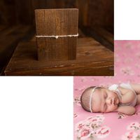 Ivory Mohair Tieback Headband, Photography Prop, Newborn, Toddler, Child, Adult (Single Pearl)