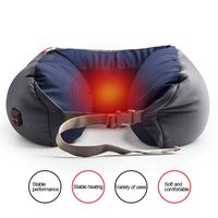 EKUEE Heated Neck Pillow,Electric Heating Neck Protection,Soft U Shape Travel 3-Level Adjustment Temperature Heated Neck Support Cushion for Sore Neck and Shoulder Muscle Pain Relief