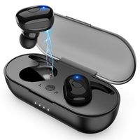 Wireless Earbuds, Bluetooth 5.0 Wireless Headphones, in-Ear Sweat-Proof Stereo Wireless Earphones with Portable Charging Case, Mic