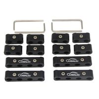 LEDAUT 12pc Engine Spark Plug Wire Separator Divider Suit for 8mm 9mm 10mm (Black)