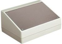 BUD Industries PC-11491 Plastic Style F Box, 8-11/16" Width x 3-15/16" Height x 6-9/64" Depth, Natural Finish