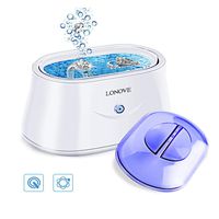 Ultrasonic Jewelry Cleaner - Professional Ultrasonic Cleaner for Rings Eyeglasses Watches Coins Tools Razors Earrings Necklaces Dentures,Portable Jewelry Cleaner Ultrasonic Machine with 25 Ounces Tank