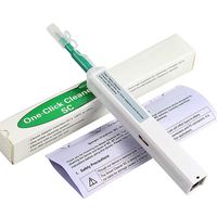 TUTOOLS one-Click Fiber Optic Cleaner,Fiber Optic connectors Cleaning,Fiber Optic Cleaner Pen with 800+ Cleans for 2.5mm SC/ST/FC Ferrules Push Type
