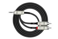 Kirlin Cable Y-364PR-03 - 3 Feet - 3.5mm Stereo Plug to Dual RCA Plug Y-Cable